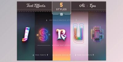 Set 5 Dreams Editable Text Effects CreativeMarket - 10312537