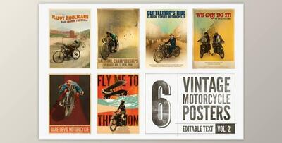 6 posters with editable text