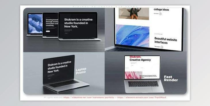 Minimal 3d Laptop Web Promo (Videohive 35175704) - AE Project