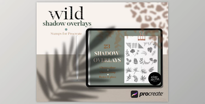 Wild Shadow Overlays for Procreate