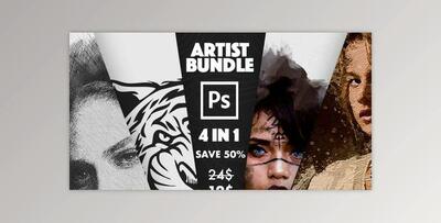 4 in 1 Artist Bundle Photoshop Actions GraphicRiver-31038403 (ABR, PAT, ATN)