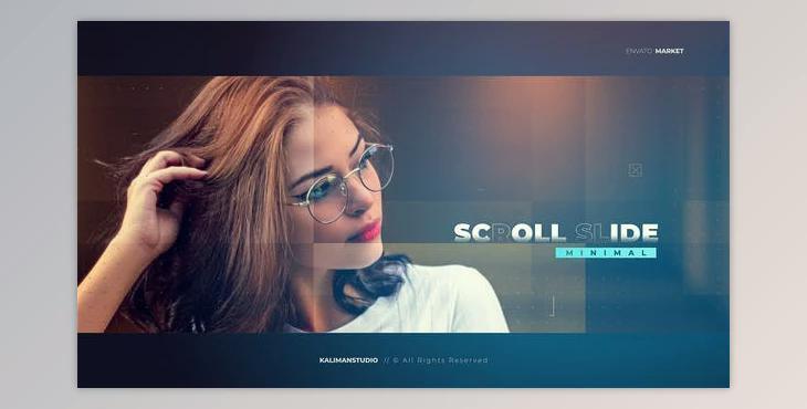 Minimal Scroll Slideshow (Videohive 30219346) - AE Project