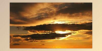 Dark Smooth Clouds In Orange Sunset (Videohive 23819288)