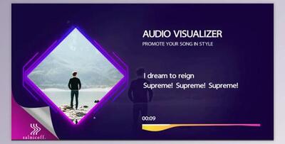 Audio Visualizer With Lyrics (Motionarray 299834) - AE Project