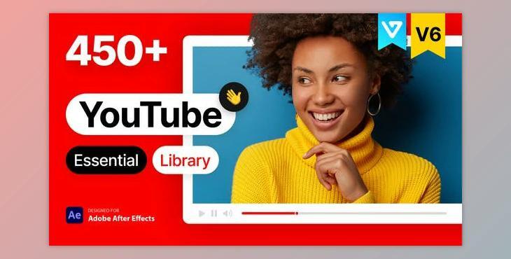 Youtube Essential Library V6 (Videohive 21601793) - AE Project For blogger, corporate, essential, graphics