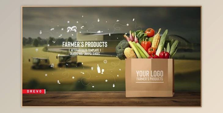Farm Porducts/ Nature Eco Plants/ Healthy Lifestyle/ Food Delivery/ Farmer''s Fields/ Agriculture (Videohive 46575502) - AE Project