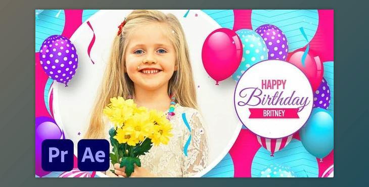 Happy Birthday Colorful Slideshow (Videohive 33460757)
