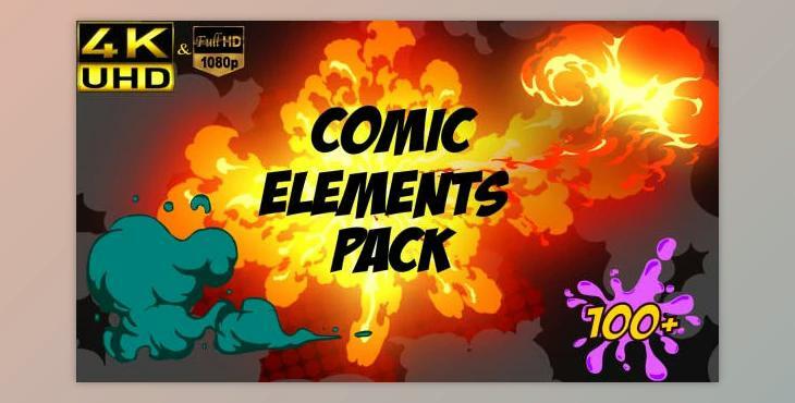 Comic Element Pack (Videohive 16933861) - AE Project