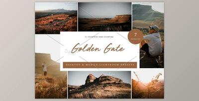 7x Lightroom Presets, Golden Gate By Kzara Visual Concepts