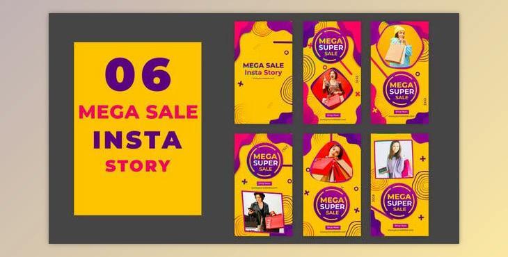 Mega Super Sale Instagram Stories Pack (Videohive 39216908) - AE Project