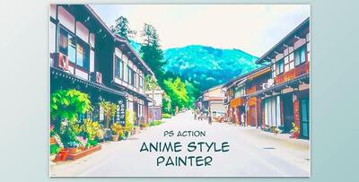 Anime Style Painter Photoshop Action GraphicRiver-28231990