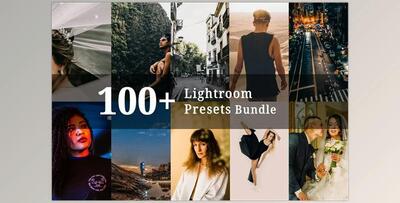 100+ Lightroom Presets Bundle CreativeMarket-5367915 (DNG)