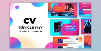 Colorful Gradient Slideshow (Videohive 34193835) - AE Project