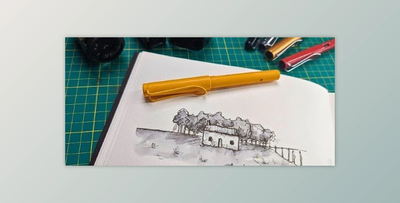 Ink Sketching For All – Water Soluble Techniques and Sketchbook Projects