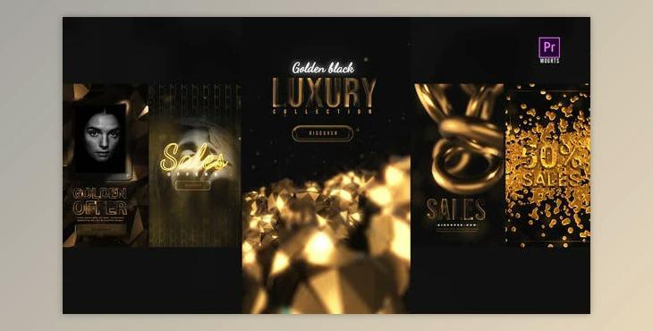 Golden Black Instagram Stories (Videohive 34519218)