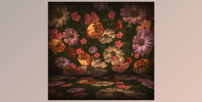 FOCUS with CA Nail – Vintage Floral Wall & Floor Digital Backgounds