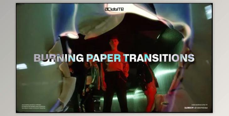 Acidbite – BURNING PAPER TRANSITIONS (Premiere Pro and Final Cut Pro X)