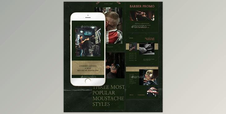 Geniue Barbershop Instagram Templates Graphicriver 28125828
