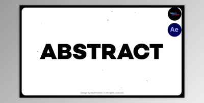 Minimal Abstract Intro (Videohive 39726605) - AE Project