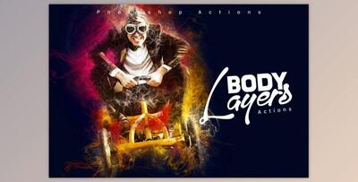 Body Layers Photoshop Actions By ScaryClown (TXT, ABR, ATN)