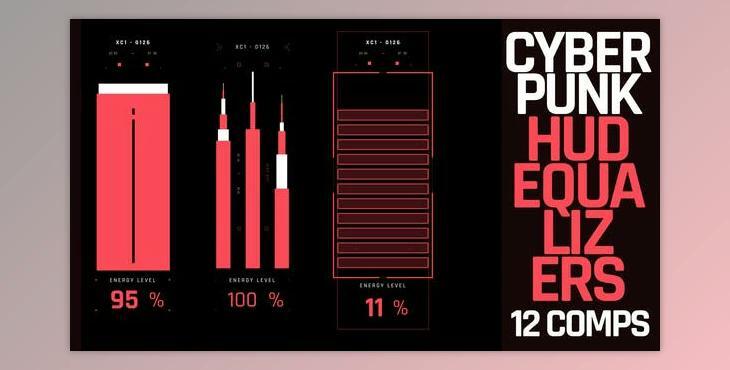 Cyberpunk Equalizers (Videohive 39671081) - AE Project