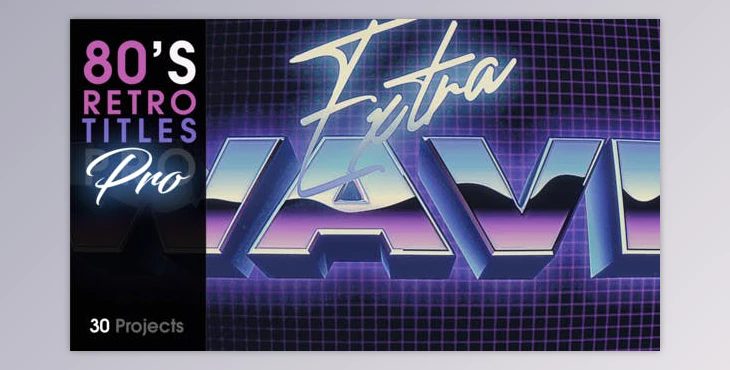 80''s Retro Titles PRO (Videohive 38977448) - AE Project