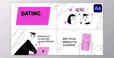 Dating App Explainer for After Effects (Videohive 50277489) - AE Project