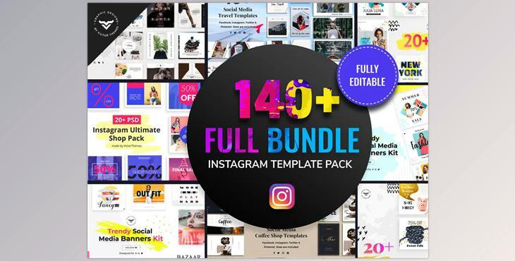 Instagram Post Templates Full Bundle