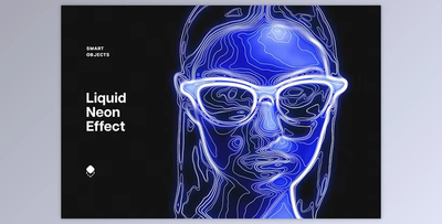 Liquid Neon Photo Effect - 282143822