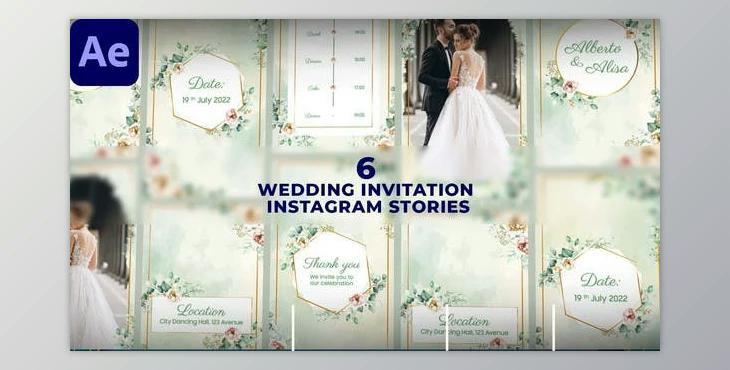 Wedding Invitation Instagram Stories (Videohive 47523284) - AE Project