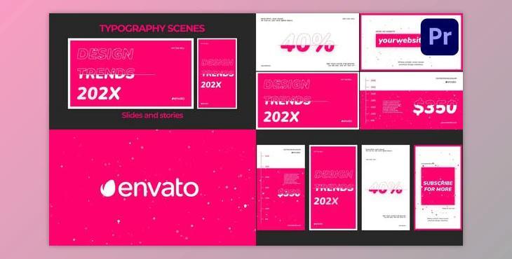 Dynamic Typography Scenes for Premiere Pro (Videohive 53688753)