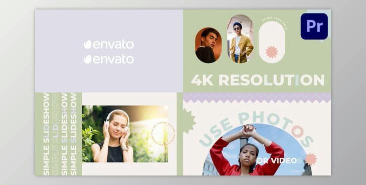 Simple Colorful Slideshow for Premiere Pro (Videohive 43105917)