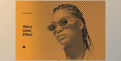 Wavy Lines Photo Effects for Photoshop