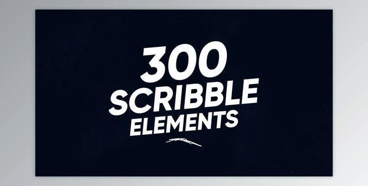 300 Scribble Elements (Videohive 23145343) - AE Project