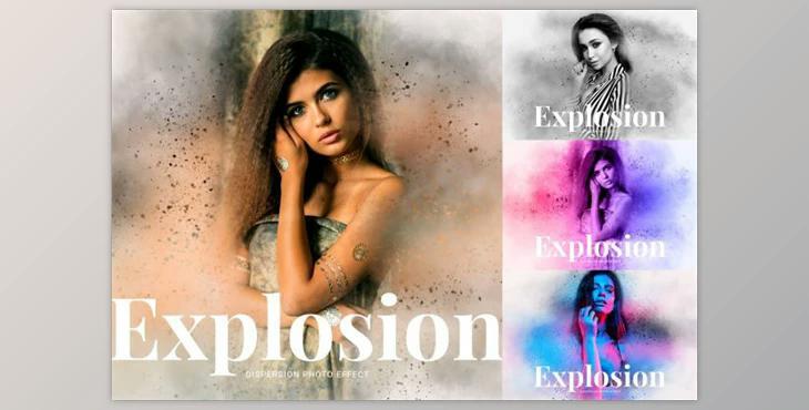 Explosion Dispersion Photo Effect By zahidhossainalif