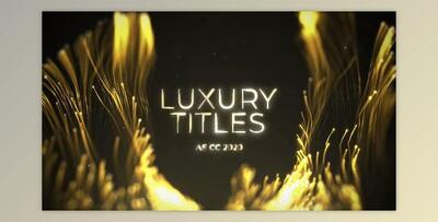Luxury Gold Streaks Titles (Videohive 48141086) - AE Project