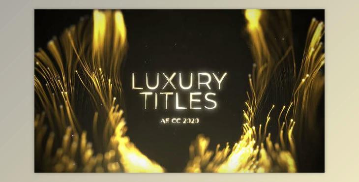 Luxury Gold Streaks Titles (Videohive 48141086) - AE Project