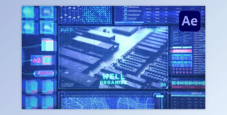 HUD Technology Opener (Videohive 39354992) - AE Project