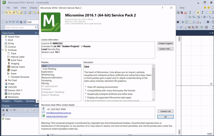 Micromine 2016.1