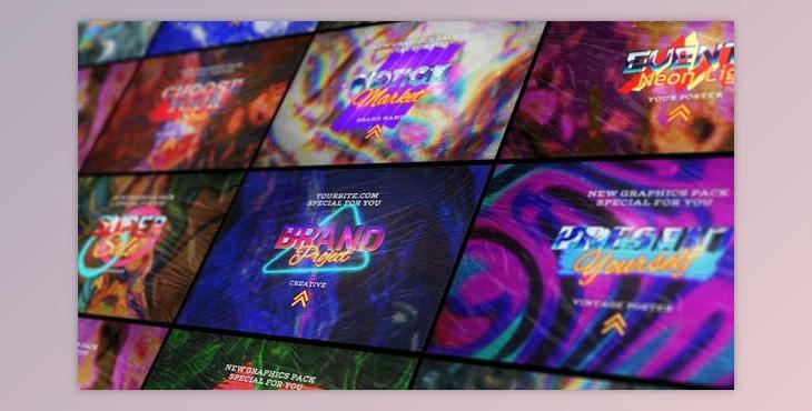 Retro Style Posters (Videohive 45291974) - AE Project
