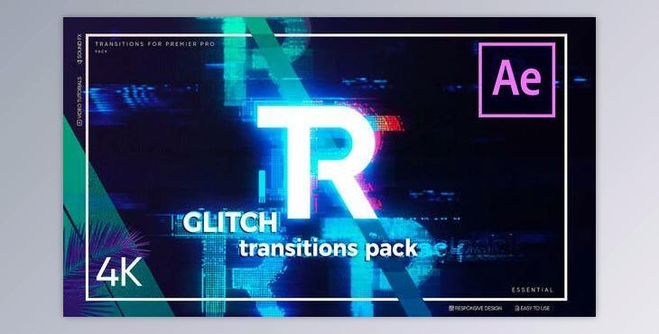Glitch Transitions (Videohive 25955621)