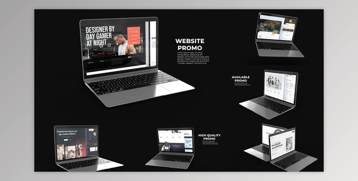 Laptop Website Promo (Videohive 36009462) - AE Project