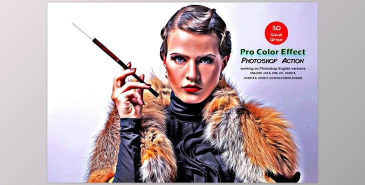 Pro Color Effect Photoshop Action CreativeMarket-5521924 (ATN, GRD)