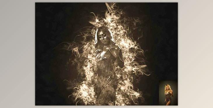 Dramatic Smoke Art Photoshop Action