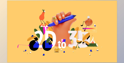 Motion Design School - 2D to 3D with Cinema 4D