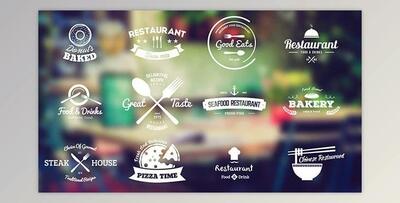 Restaurant And Food Shop Badges (Videohive 11096585) - AE Project