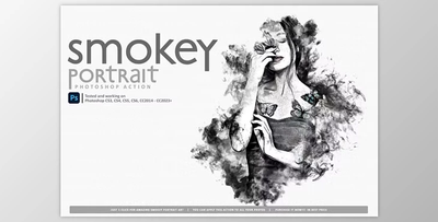 Smokey Portrait - Photoshop Action - 92198140