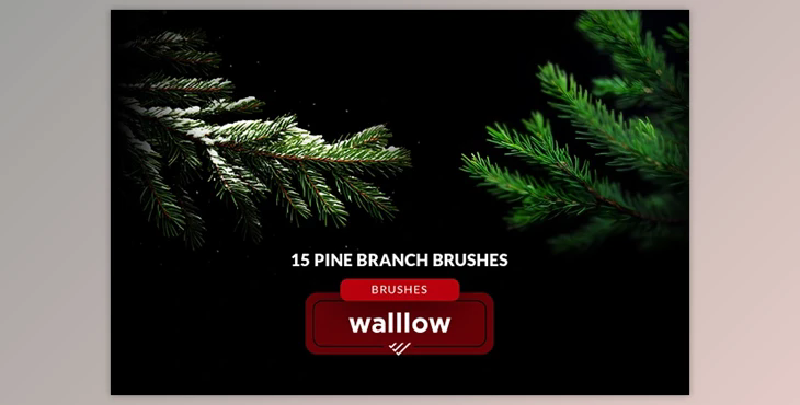 Christmas tree branches brushes 282484688
