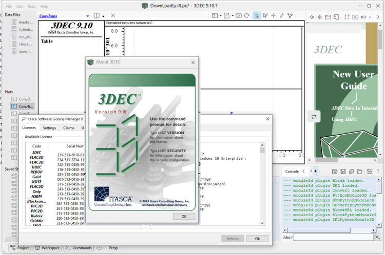 Itasca 3DEC 9.10 x64