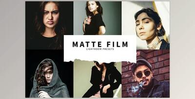 10 Matte Film Lightroom Presets CreativeMarket-5978563 (LRTEMPLATE)